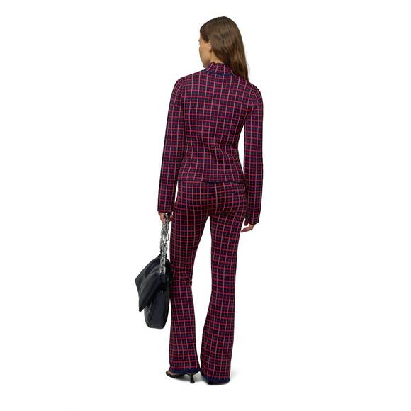 NEW SIMON MILLER rohe top in red plaid - Picture 2 of 4